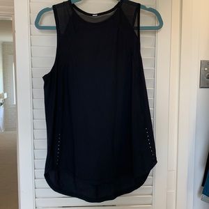 Lululemon tank sculpt tank top back vent black